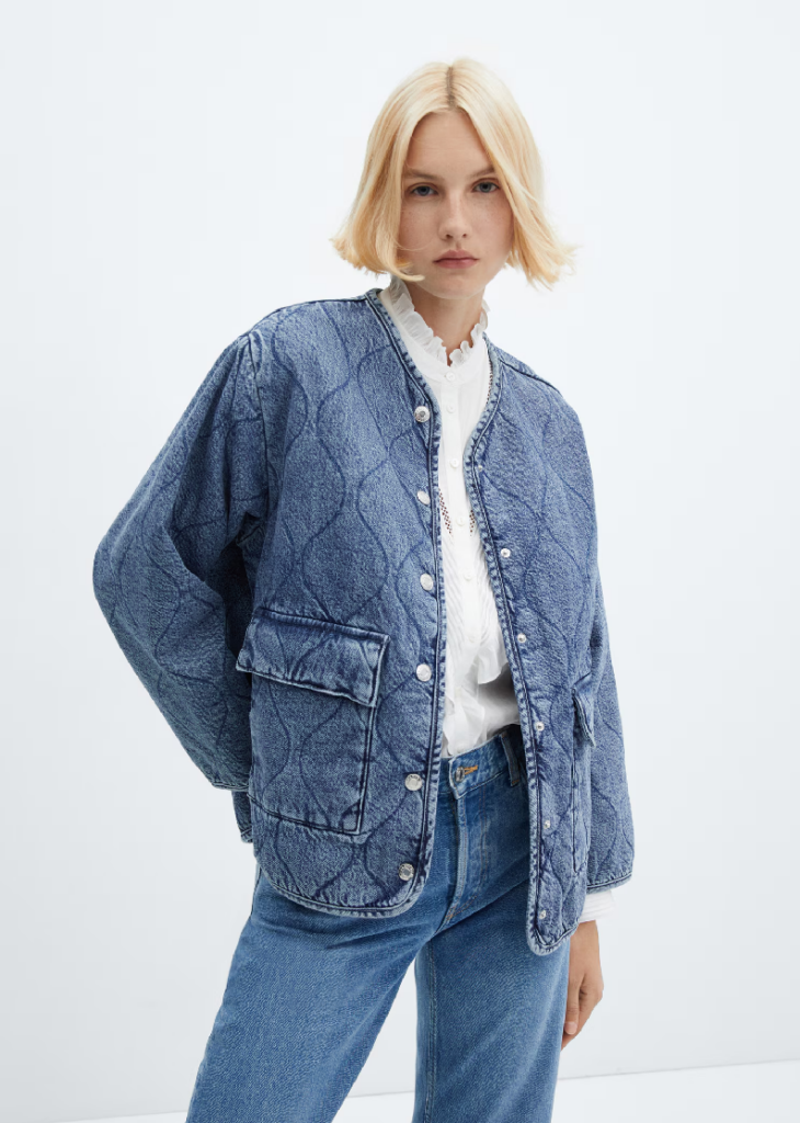 veste matelassée jean